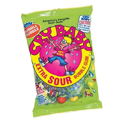 Cry Baby Extra Sour Bubble Gum All City Candy