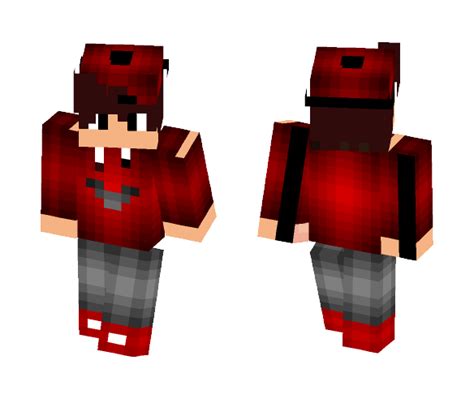 Download Red Cool Boy Minecraft Skin For Free