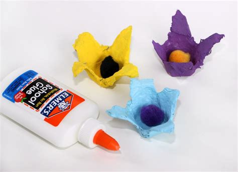 Egg Carton Flower Craft For Kids