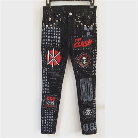 Distressed Punk Rock Jeans From Chad Cherry Clothing Punk Jeans