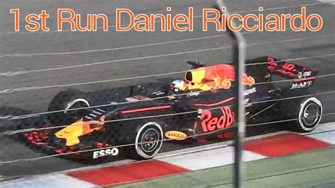 Daniel Ricciardo first run RB13 Red Bull formula 1 ...