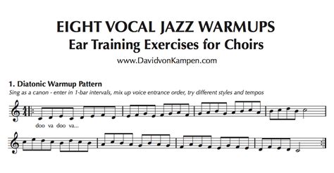 Ear Training Exercises For Choirs — David Von Kampen