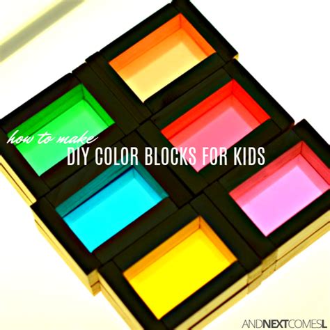 Diy Color Blocks For Kids And Next Comes L Hyperlexia Resources