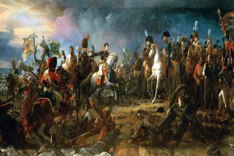 The Battle Of Austerlitz Painting Napoleon Bonaparte By Etsy