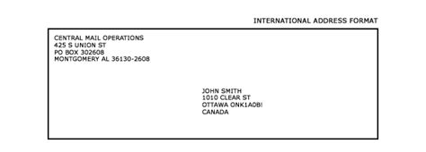 How to address a letter to canada usps. State of Alabama - Department of Finance - Division of Facilities Management