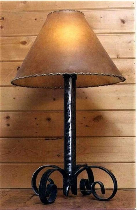 Hammered Iron Table And Floor Lamps Table Lamp