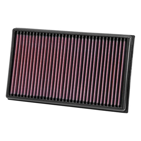 K&n advises that their air filters only require service if any of the filter's folds are covered so thickly with dust or dirt that they're no longer visible. K&N® 33-3005 - 33 Series Panel Red Air Filter (11.563" L x ...
