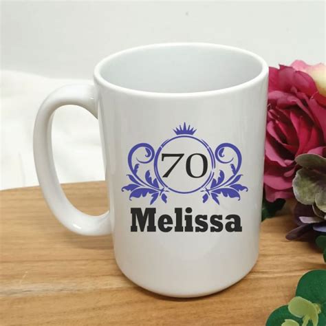 70th Birthday Ts Personalised 70th Birthday Princess Coffee Mug 15oz