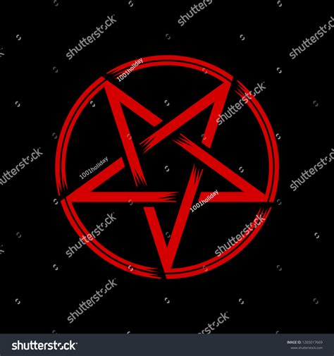 Pentagram Isolated Vector Occultism Symbol Star Vector De Stock Libre