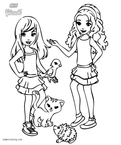 For kids & adults you can print lego friends or color online. LEGO Friends Coloring Pages Pets - Free Printable Coloring ...