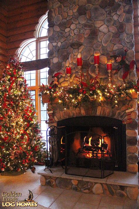 Outside christmas decorations outdoor decorations. Stunning Christmas 'Round the Fire | Christmas fireplace ...