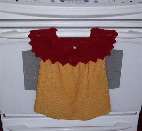 Ravelry Crocheted Dress Towel Topper Pattern By Richard Sechriest