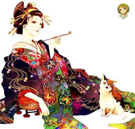 Anime Render Geisha By Izza Chan On Deviantart