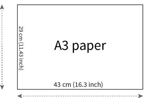 Detailed measurements for international paper sizes & envelopes. A3 Sized Paper
