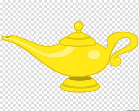 Yellow Genie Lamp Genie Aladdin Princess Jasmine Genie Lamp Transparent Background Png