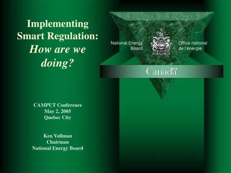 Ppt Implementing Smart Regulation How Are We Doing Powerpoint Presentation Id 6120075