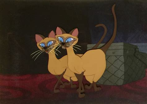Animation Collection Original Production Animation Cels Of Si And Am The Siamese Cats From