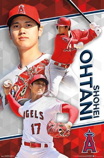 Mlb Los Angeles Angels Shohei Ohtani 18 Premium Poster Prints