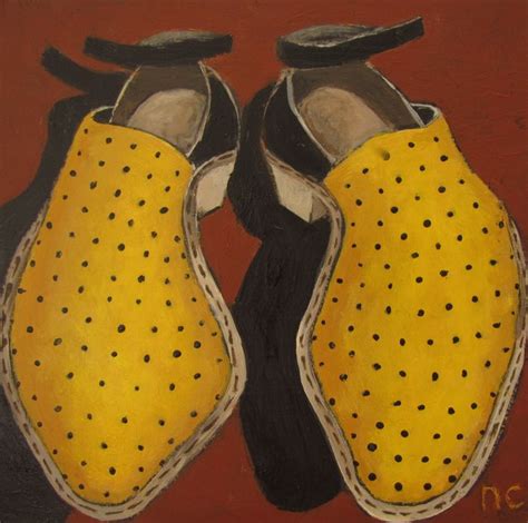 Nancy Caster Shoes No 6 Acrylic On Board Shoes Shoe Art