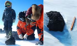 Researchers Find Giant 18kg Meteorite Sticking Out Of The Antarctic Ice
