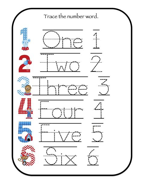 Trace The Numbers For Kids Tracing Worksheets Preschool Numbers