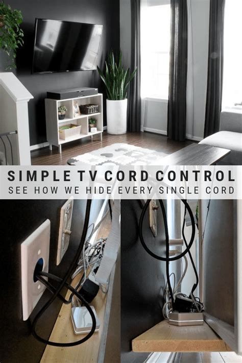 Hide Tv Cables Hide Cable Box Diy Hide Tv Cords Living Room Tv Decor