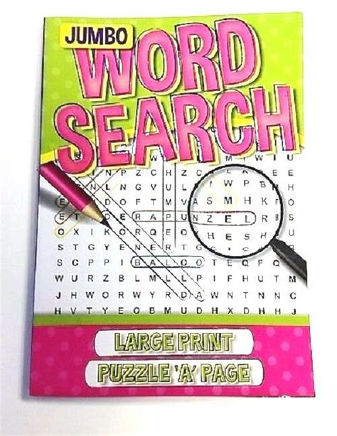 Word Search Puzzles Green Book Large Print Children Art