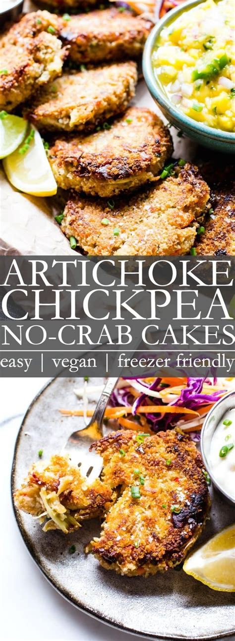 We like to start with a hot pan on top of the stove until the underside of the crab cakes are golden i live in south louisiana and we use lots of seasonings in our seafood and other foods. Artichoke-Chickpea Vegan Crab Cakes | Vanilla And Bean ...