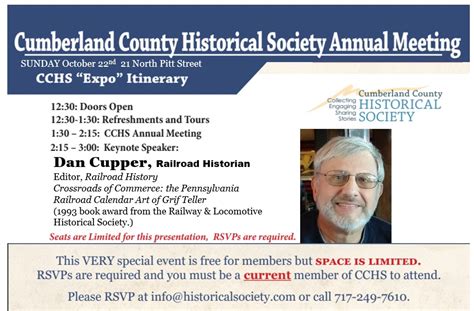 Cchs 2023 Annual Meeting Cumberland County Historical Society