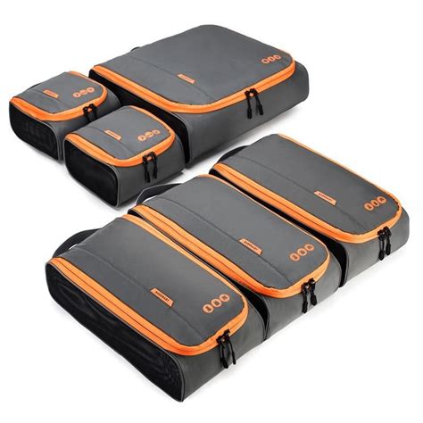 24 Travel Accessories 6 Set Packing Cubes Luggage Packing Organizers