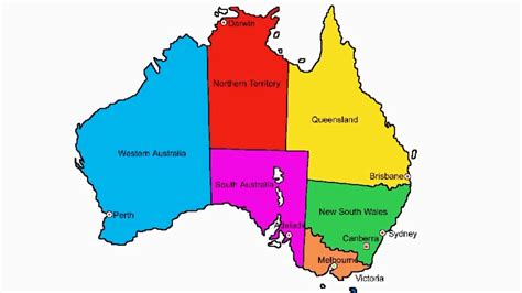 How To Draw Map Of Australia Youtube