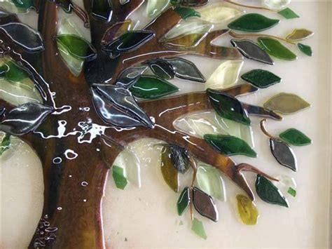 Tree Of Life Kitchen Backsplash In Fused Glass Designer Glass Mosaics