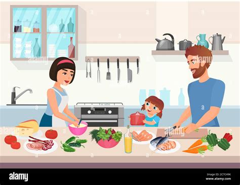 Kitchen Dishes Cartoon Banque Dimage Et Photos Alamy