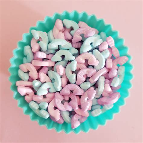 Pastel Rainbow Shaped Candy Sprinkles Treat Bakeshop