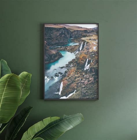 Valley Of Tears Iceland Wall Art Waterfall Wall Art Etsy