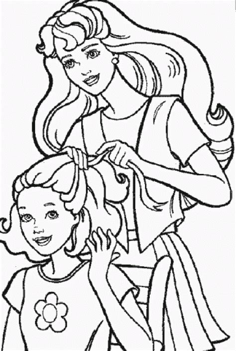 Hair Coloring Page Coloring Home