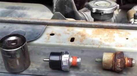 F350 5.8L oil pressure sending unit replacement - YouTube
