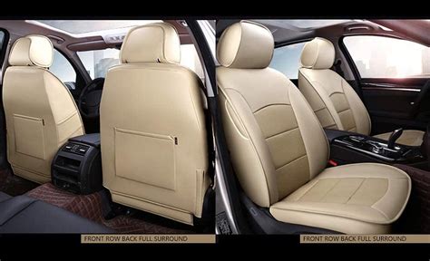 buy autodecorun genuine leather and leatherette custom fit car seat protector for audi q7 seat
