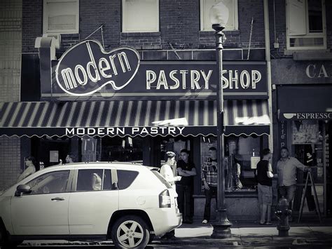 Modern pastry is a family owned and operated italian bakery. Modern Pastry Shop, Boston MA Photograph by Thomas Henthorn