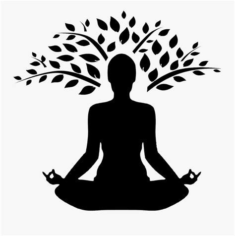Yoga Tree Pose Silhouette Free Transparent Clipart Clipartkey