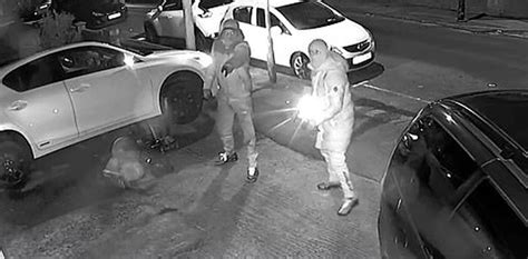 Cctv Footage Shows Masked Thieves Stealing Cars Catalytic Converter