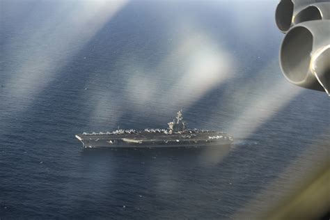 B 52 Aircraft Carrier In Mideast Over Iran Conduct Exercise