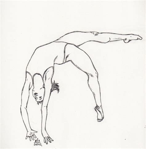 Gymnastics Drawing Athletes Art Sculpture Ideas Pinterest