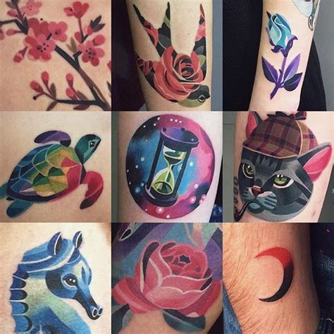 Sasha Unisex On Instagram Some Tattoos Of 2015 💫🦄 Watercolortattoo