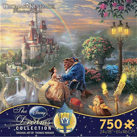 Beauty And The Beast Falling In Love Puzzle By Thomas Kinkade Released