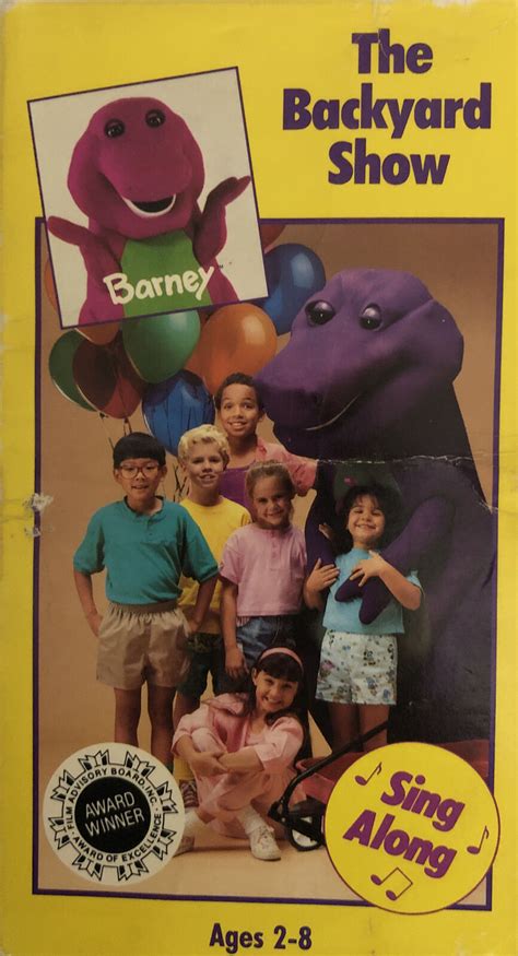 Barney The Backyard Showvhs 1992purple Dinosaur Sing Along Tested