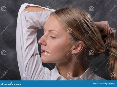 Woman Lets Her Hair Down Royalty Free Stock Photo Image