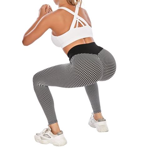 Kingshop Butt Lift Yoga Pants Ruched Butt Control Tights Workout Pants Leggings Butt Lift