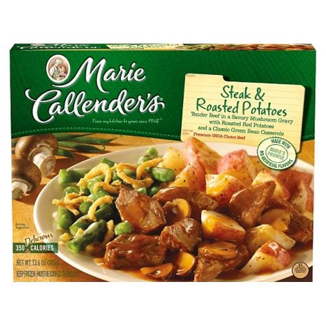 How many calories inmarie callender's salisbury steak dinner, frozen. Marie Callenders Frozen Steak And Potato Dinner - 13.6oz : Target