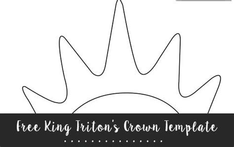 king tritons crown template large shapes